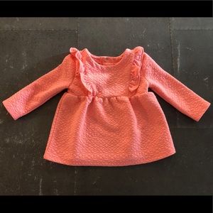 Cat & Jack Baby Girl Bright Pink Ruffle Sweater